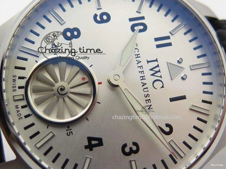 MIROTIME 0524 Big Pilot “Markus Buhler” IW5003 Turbine V6F Best Edition Silver Dial On Leather Strap A Reliable 7315